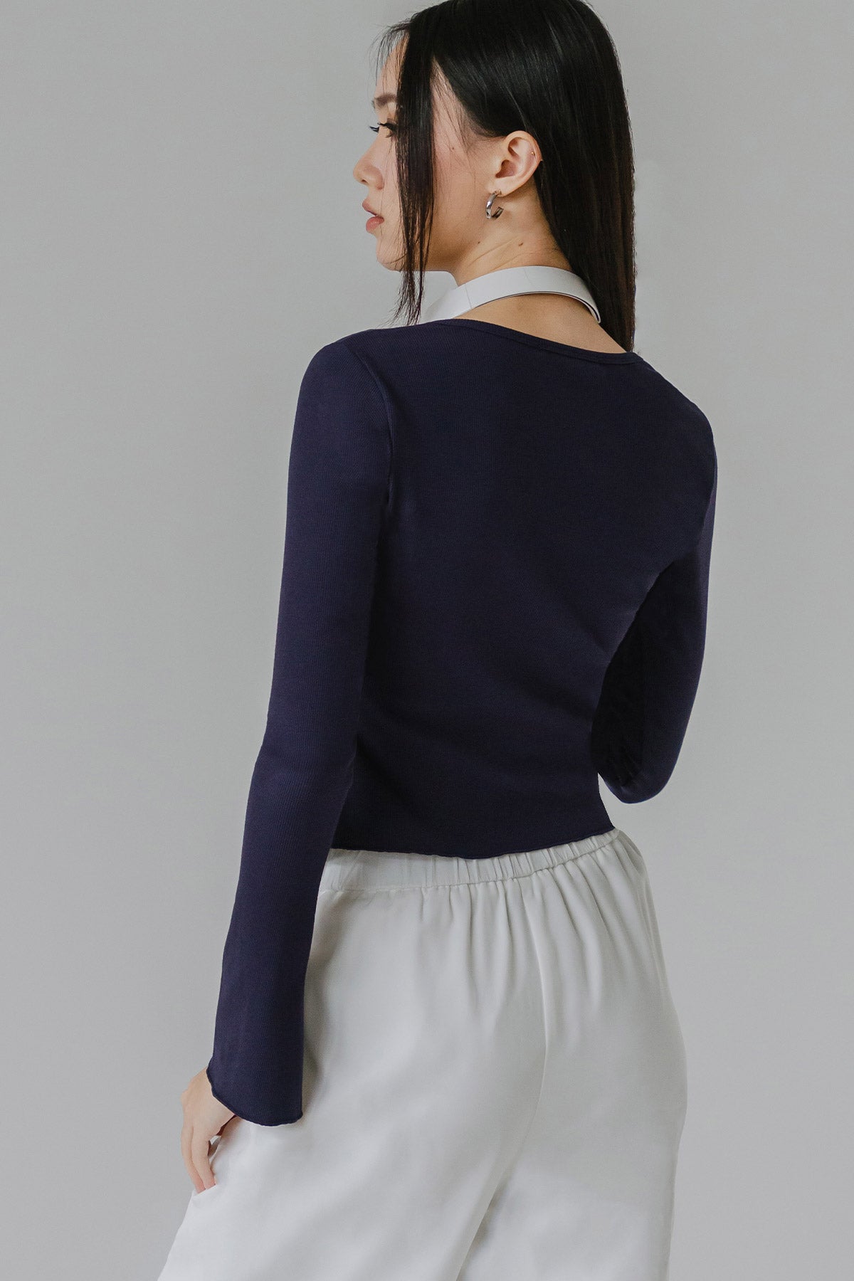 Aeris Dual-Zipper Top (Midnight Blue)