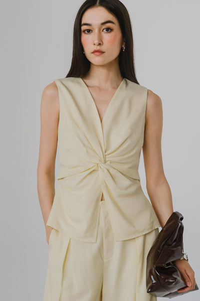 Leona Knot Top (Yellow)