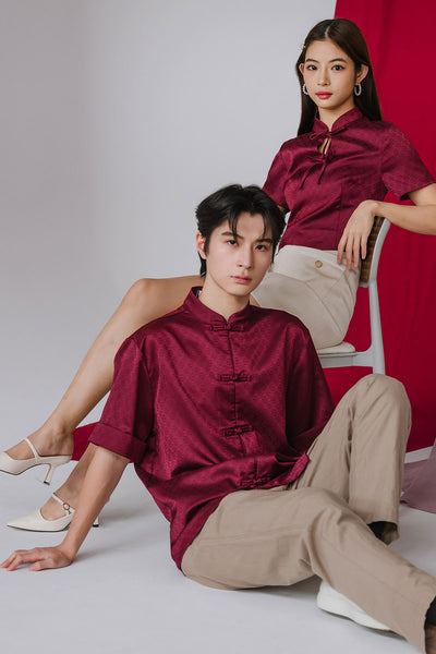 Lunar’s Song Knot Shirt (Burgundy)