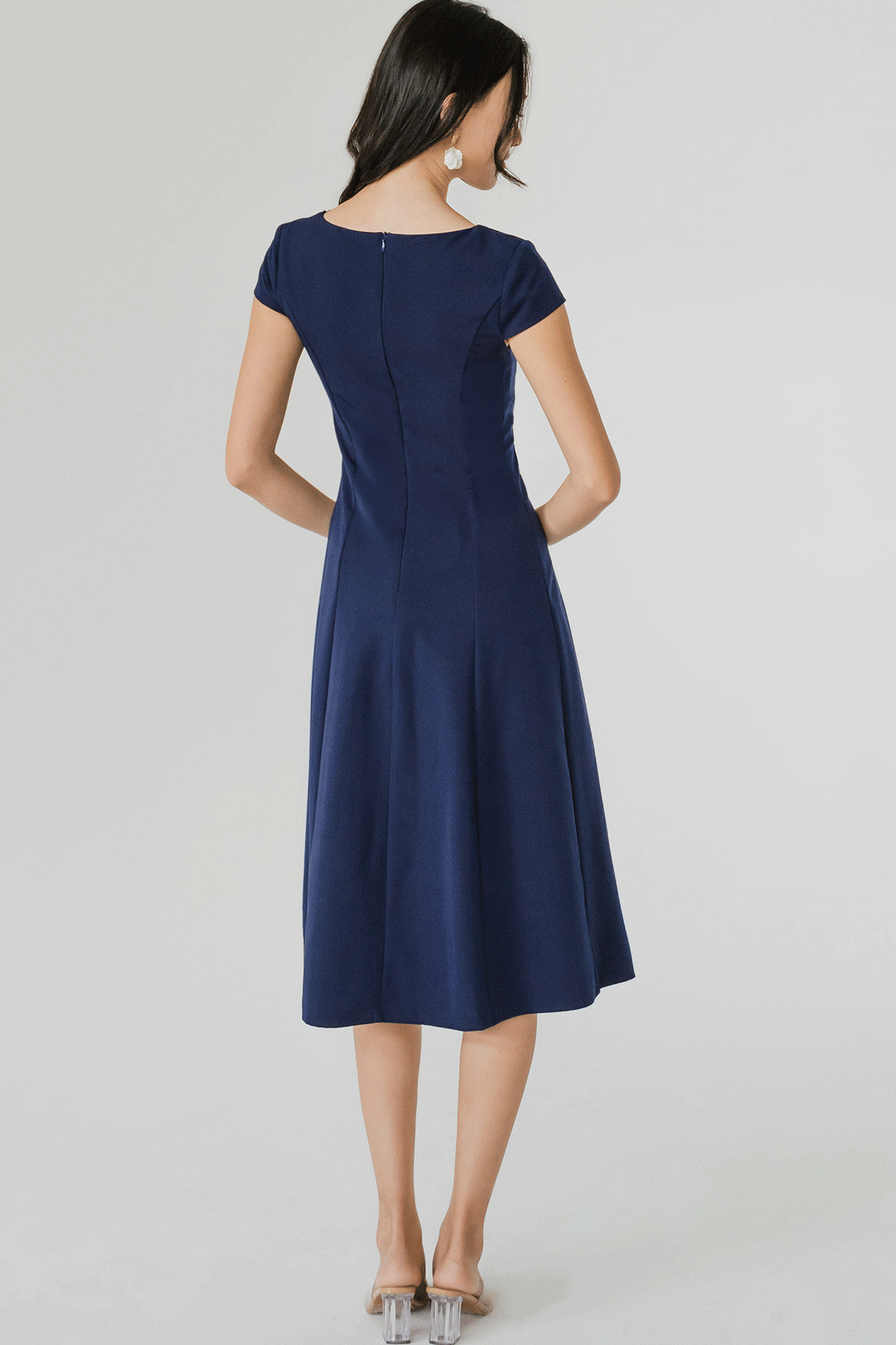 Rumi Crochet Trim Dress (Blue)