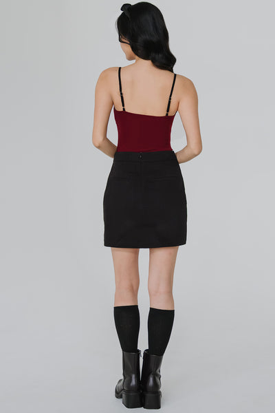 Blaire Padded Sweetheart Cami (Maroon)