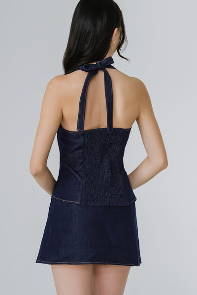 Beth Denim Skort (Blue)