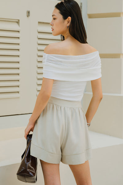 Kris Linen Shorts (Sand)