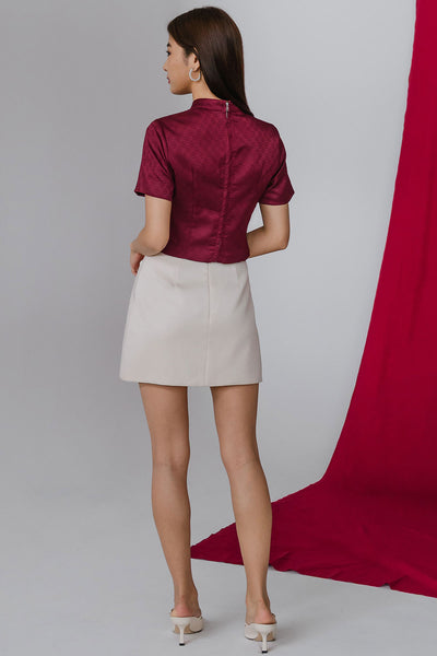 Lunar’s Song Ribbon Top (Burgundy)