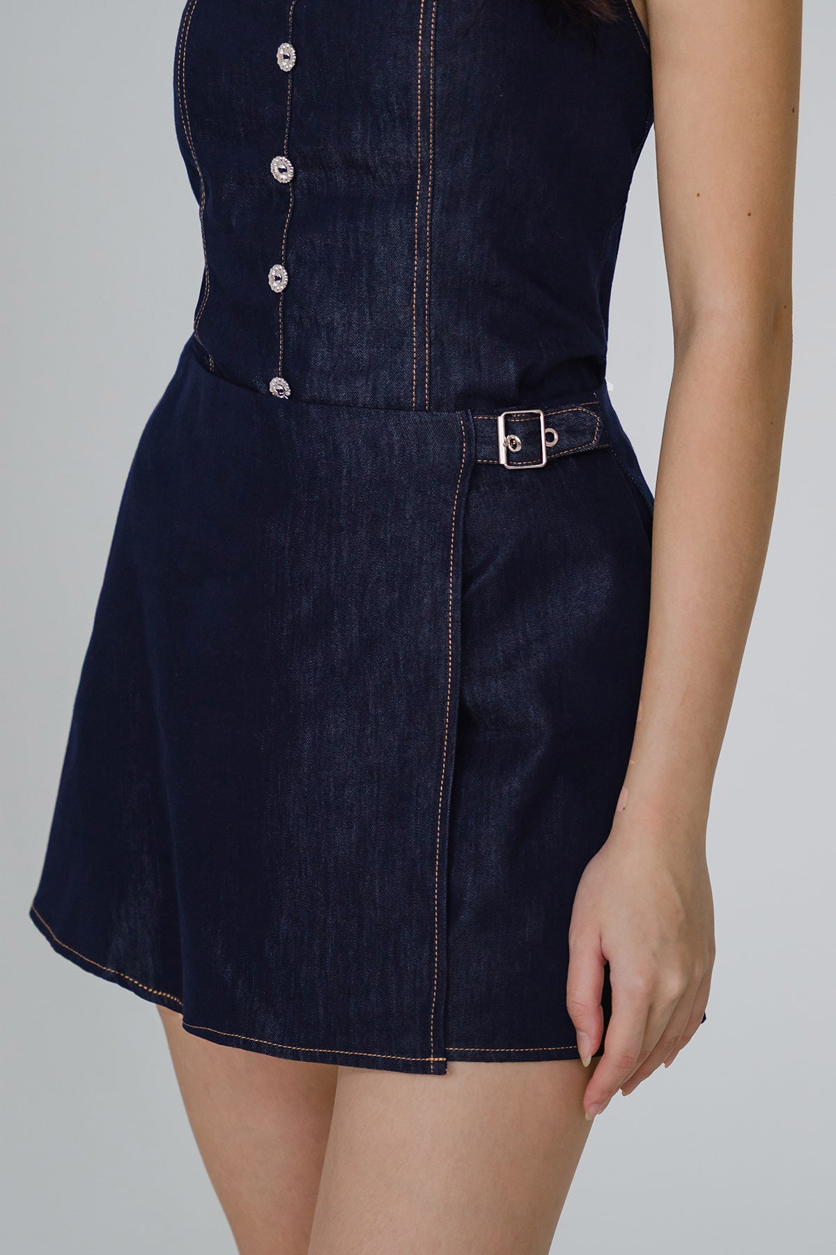 Restock* Beth Denim Skort (Blue)