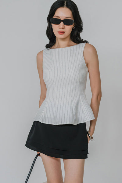 Kristen Tiered Skort (Black)