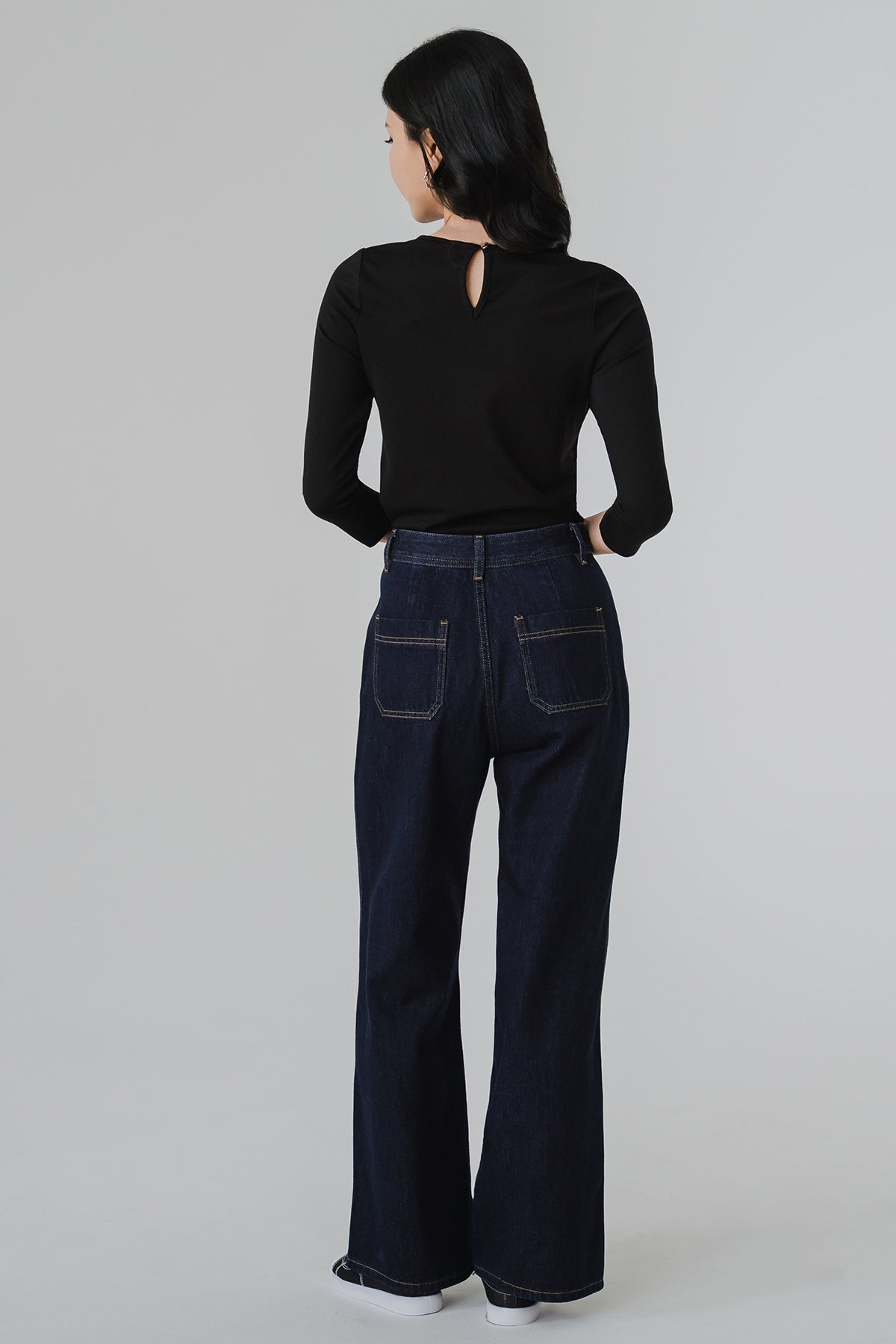 Alexa Ruched Top (Black)