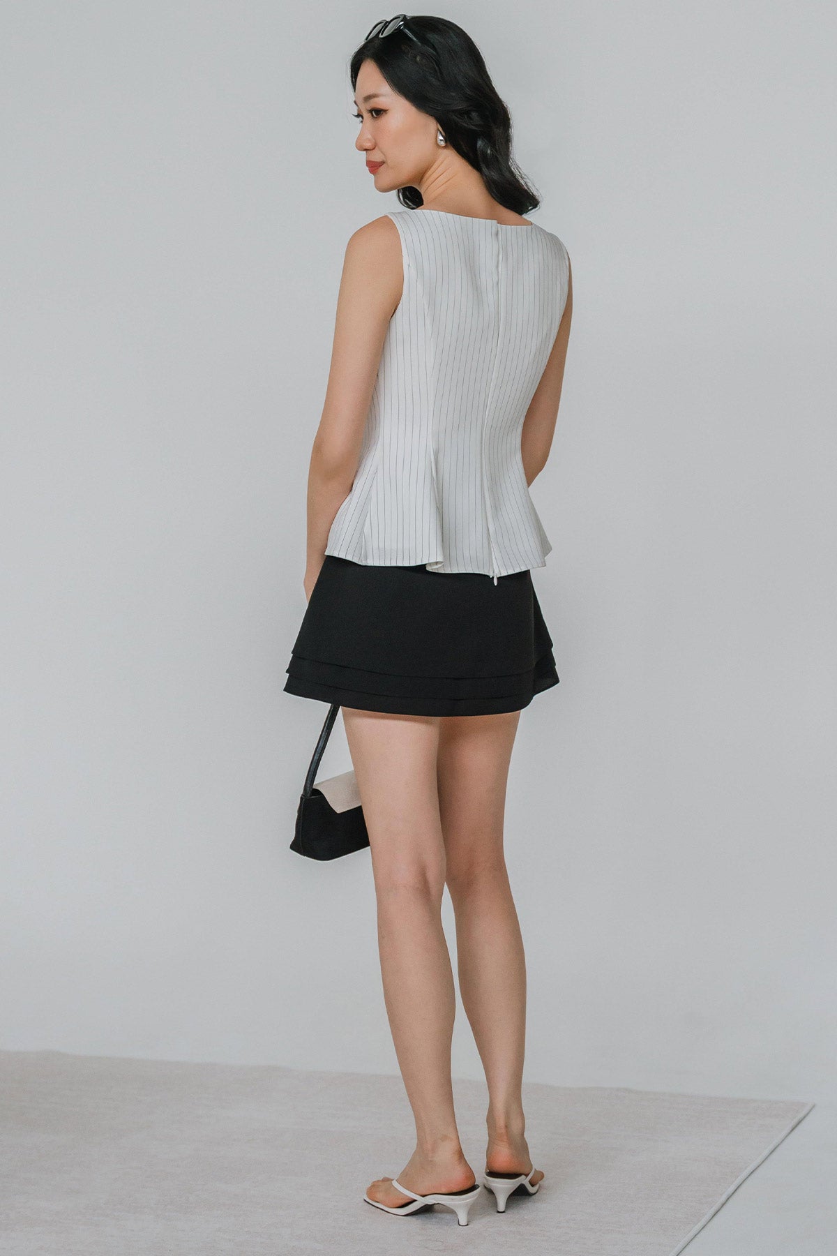 Kristen Tiered Skort (Black)
