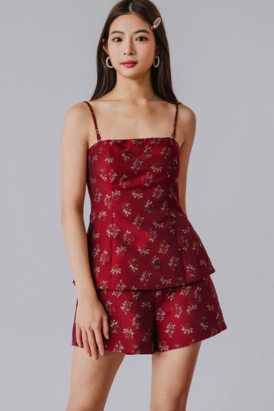 Jia & Bloom Padded Top (Red)
