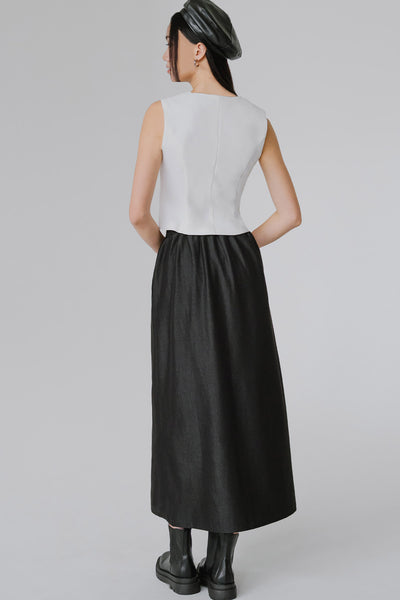 Dakota Drawstring Skirt (Black)