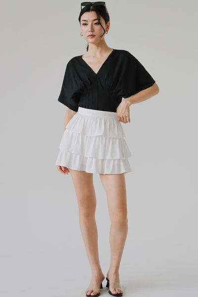 Velarie Tier Skort (White)