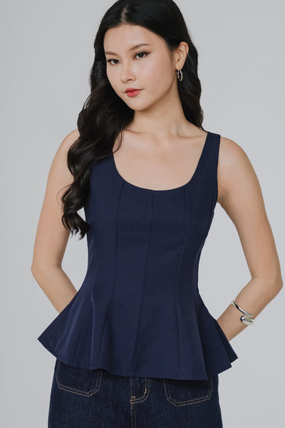 Golden Hour Reversible Top (Navy)