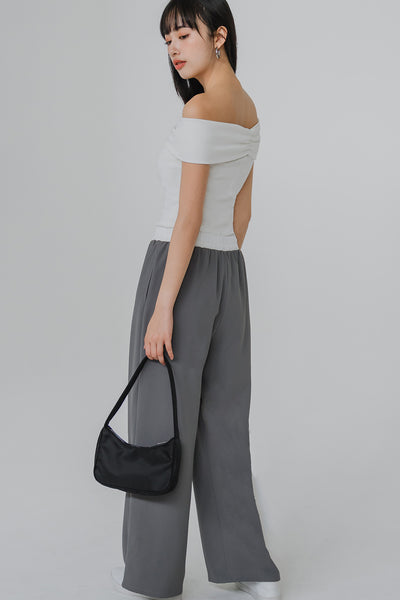 Amaya Padded Off-Shoulder Top (White)