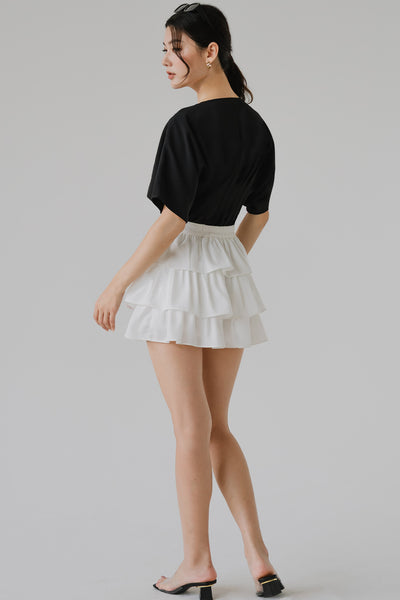 Velarie Tier Skort (White)