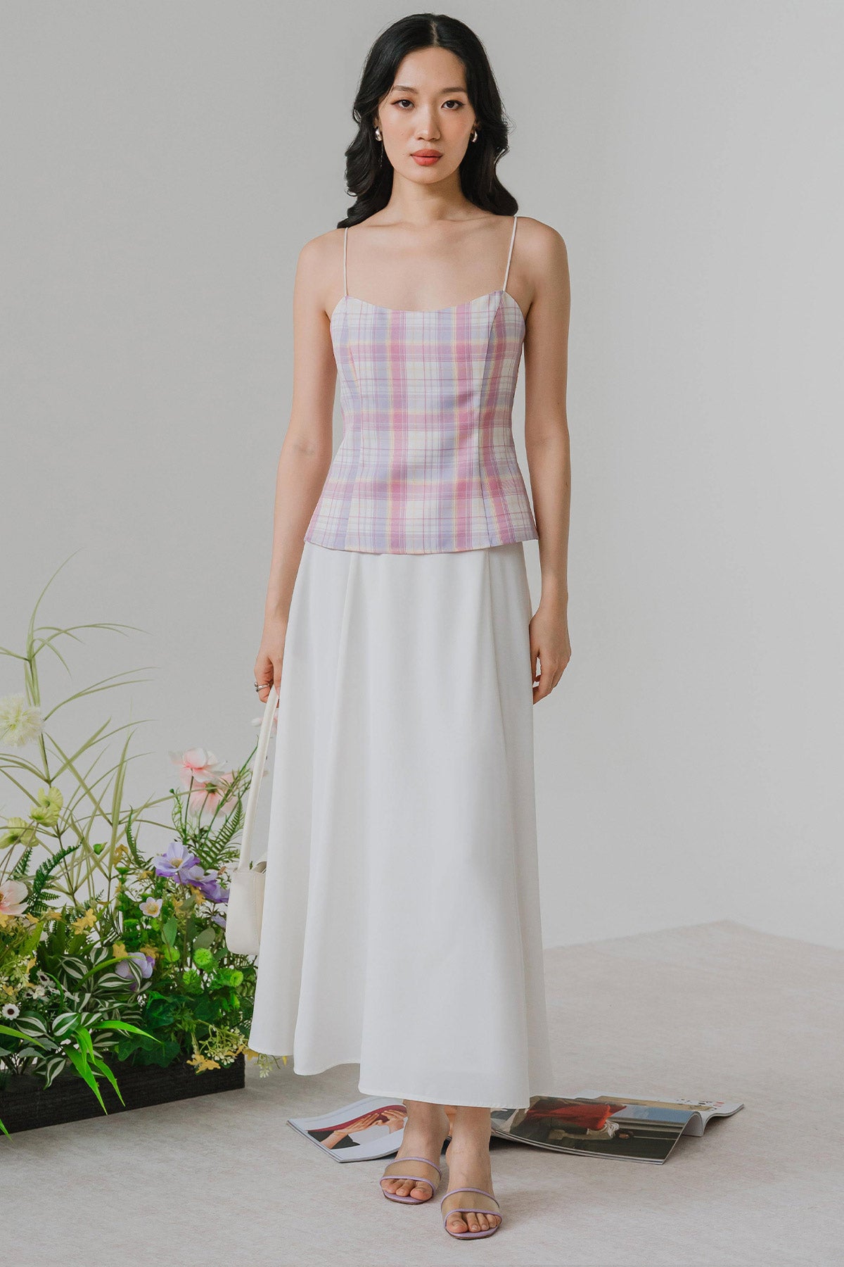 PO* Leila Padded Top (Plaid)