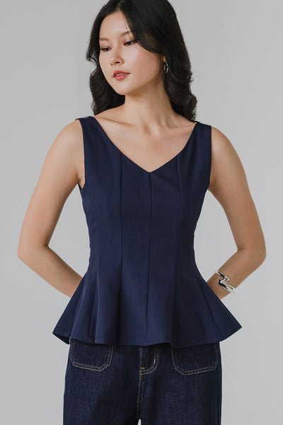 Golden Hour Reversible Top (Navy)