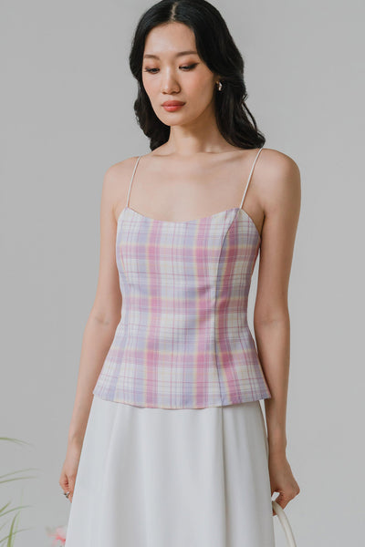 PO* Leila Padded Top (Plaid)