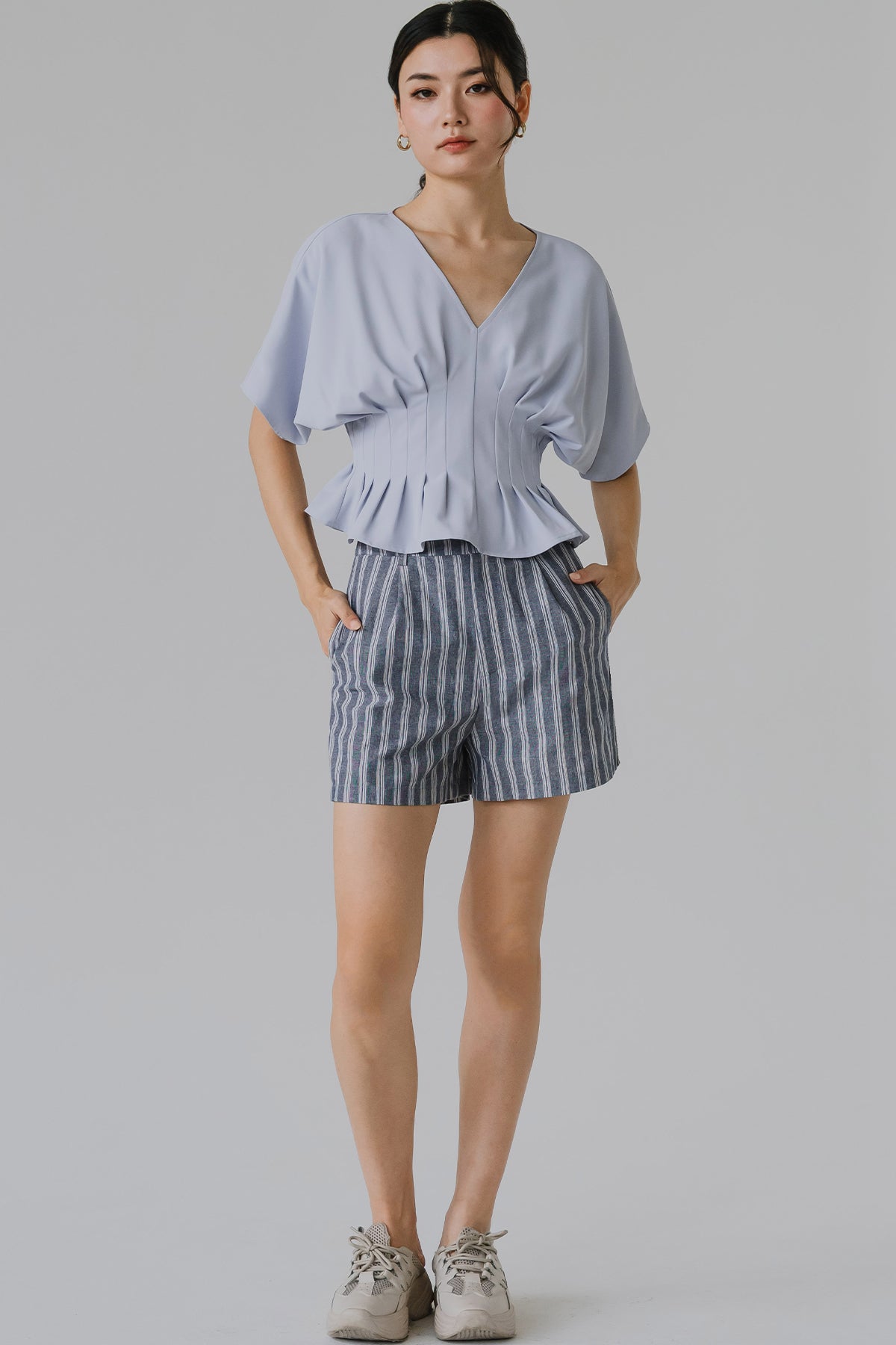 Solene Cinch Top (Sky)