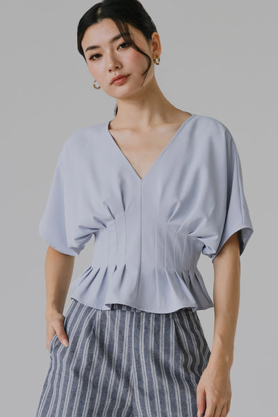 Solene Cinch Top (Sky)