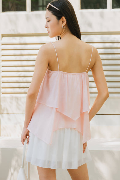 Athena Padded Lace Top (Blush)