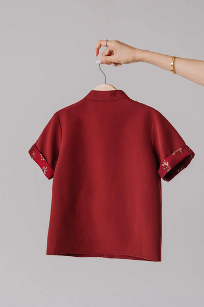 Mini Jia & Bloom Shirt (Red)