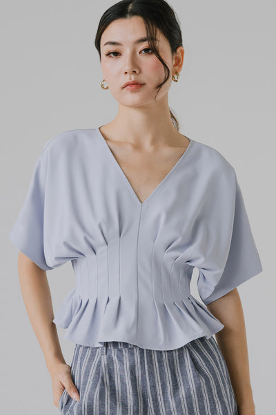 Solene Cinch Top (Sky)