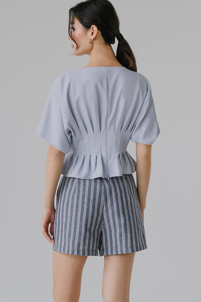 Solene Cinch Top (Sky)