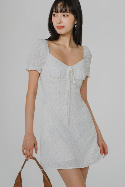 Cassidy Padded Romper Dress (Floral)