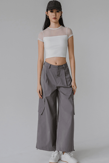 Elowen Cargo Pants (Slate Grey)