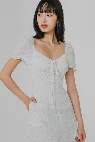 Cassidy Padded Romper Dress (Floral)