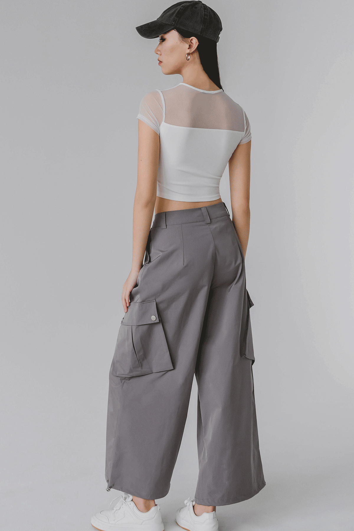 Elowen Cargo Pants (Slate Grey)