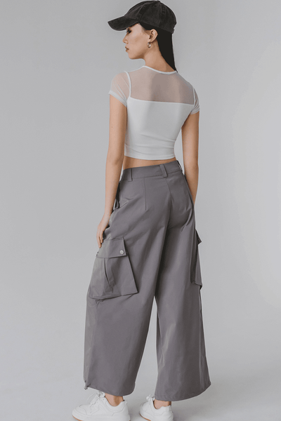 Miri Padded Mesh Top (White)