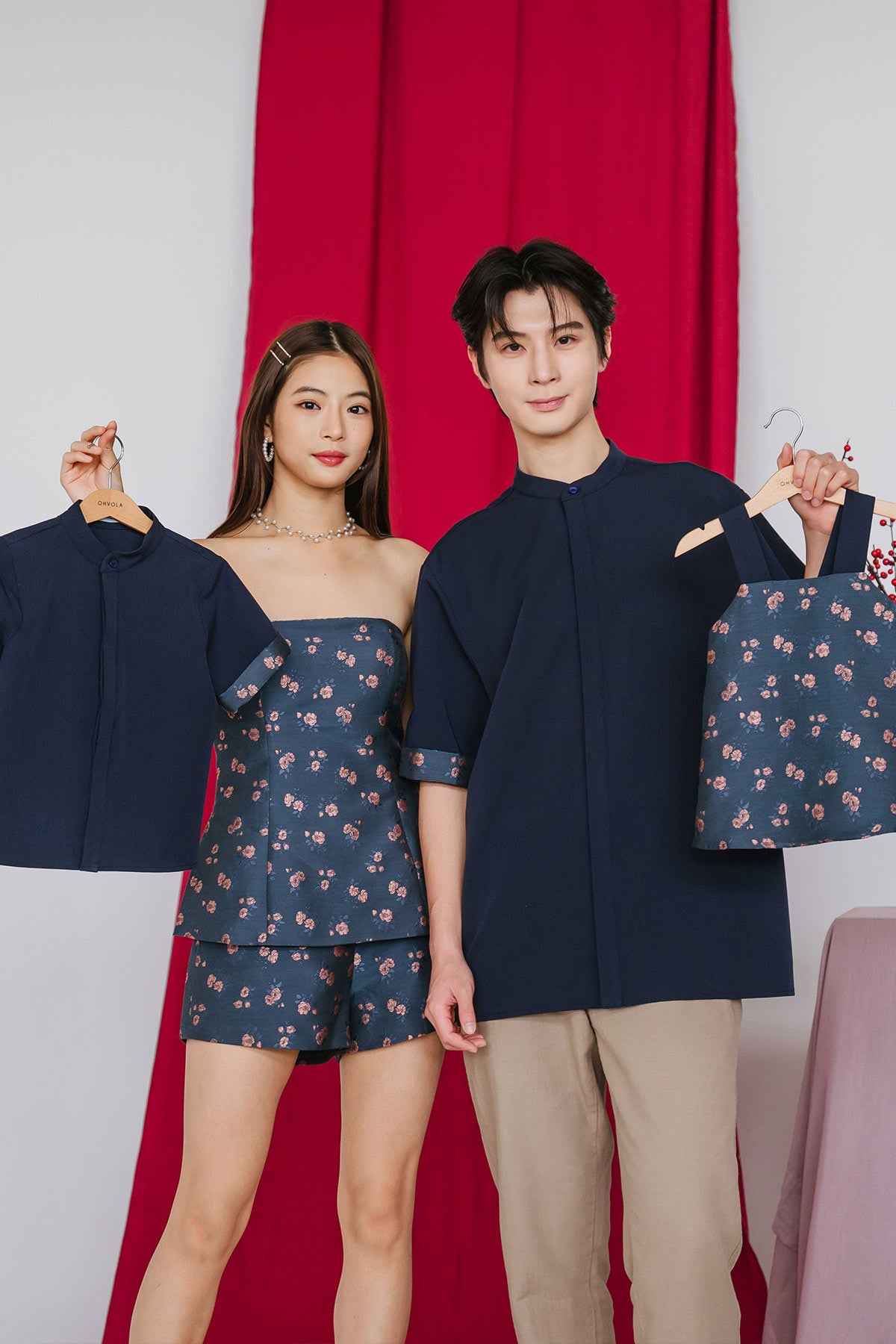 Jia & Bloom Padded Top (Navy)