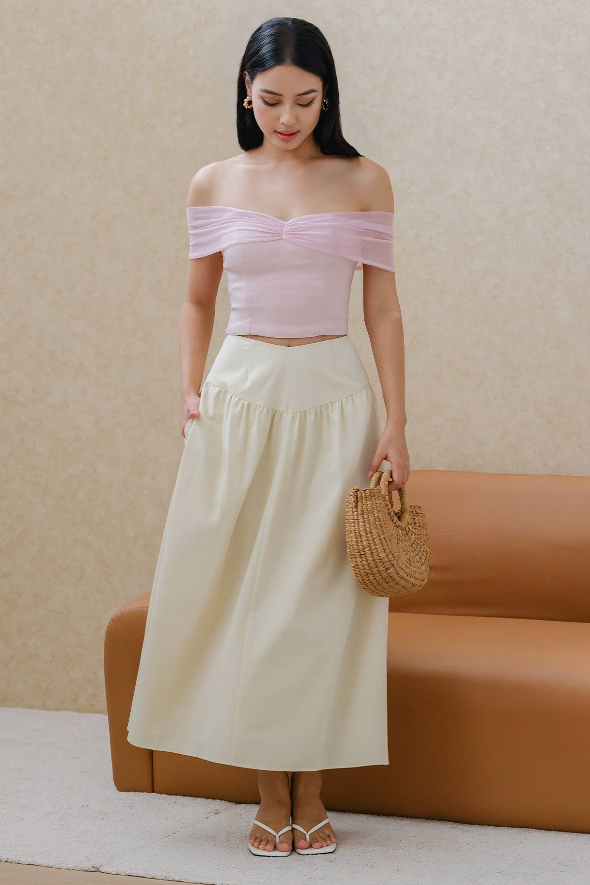 The Capri Skirt (Buttermilk)