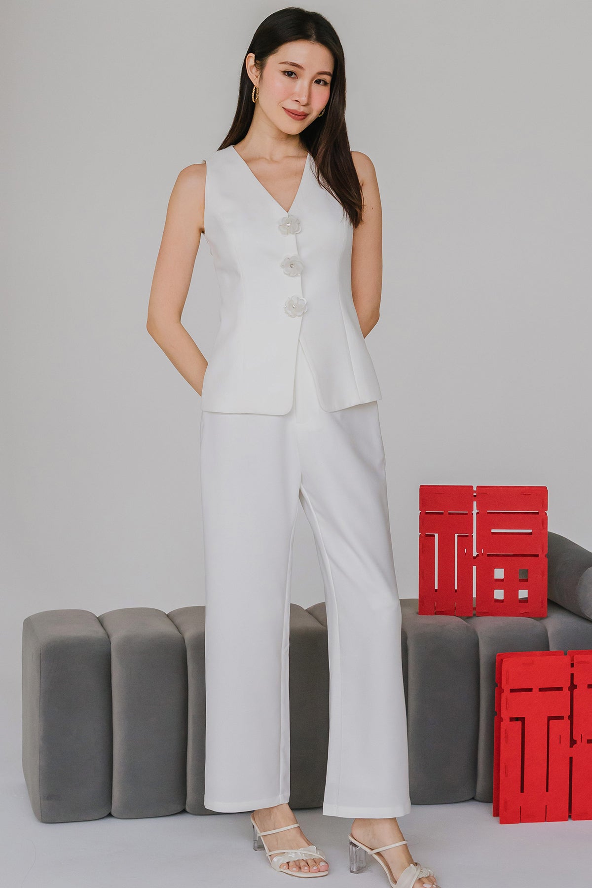 Elle Atelier Pants (White)