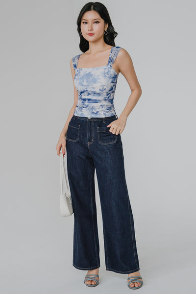 Florence Padded Mesh Top (Porcelain)