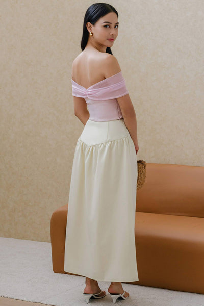 Brielle Padded Mesh Top (Pink)