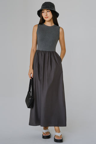 Avenue Duo Dress (Dark Grey)