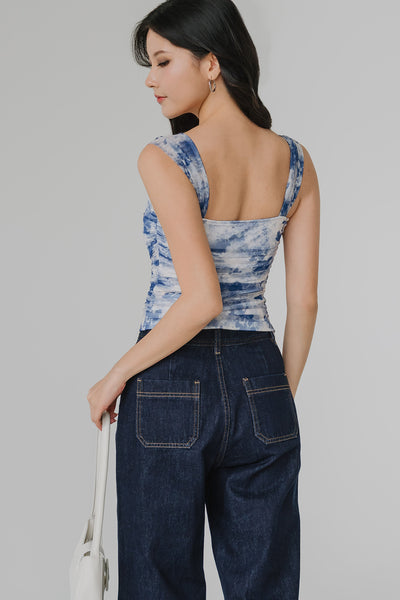 Florence Padded Mesh Top (Porcelain)