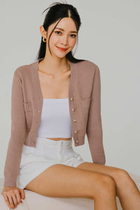 Dreamer Knit Cardigan (Pale Mauve)