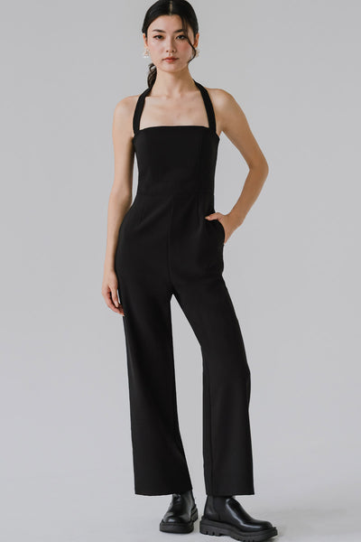 Carla Padded Jumpsuit (Black)