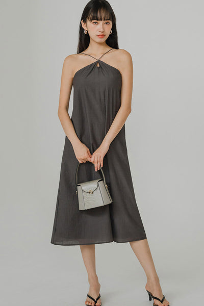 Chasing Sunset Padded Dress (Grey)