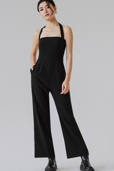 Carla Padded Jumpsuit (Black)