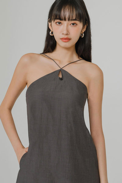 Chasing Sunset Padded Dress (Grey)