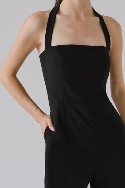 Carla Padded Jumpsuit (Black)