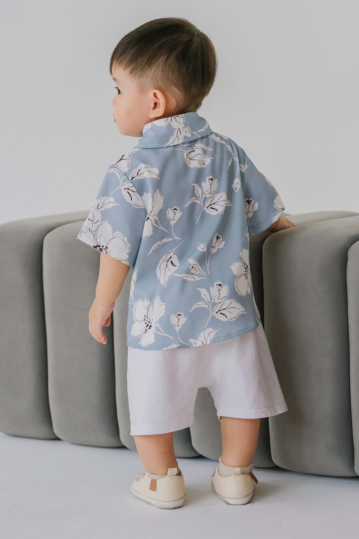 Mini With Grace Collar Shirt (Sky)