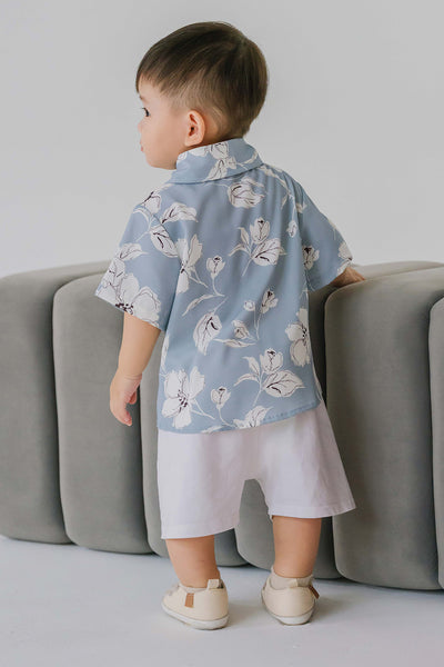 Mini With Grace Collar Shirt (Sky)