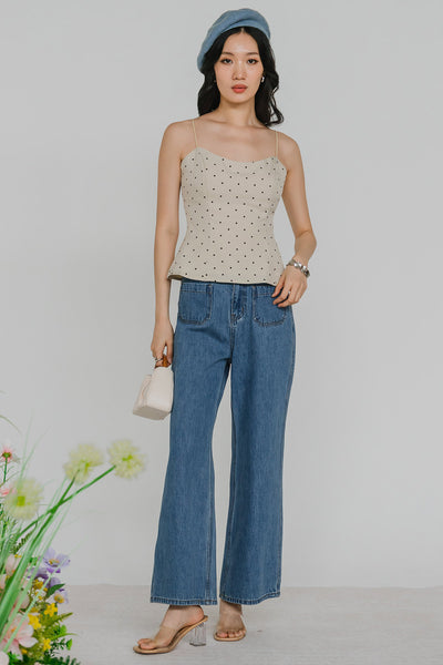 PO* Leila Padded Top (Ecru)
