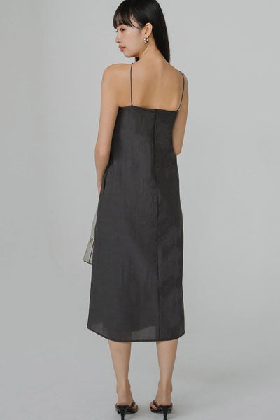 Chasing Sunset Padded Dress (Grey)