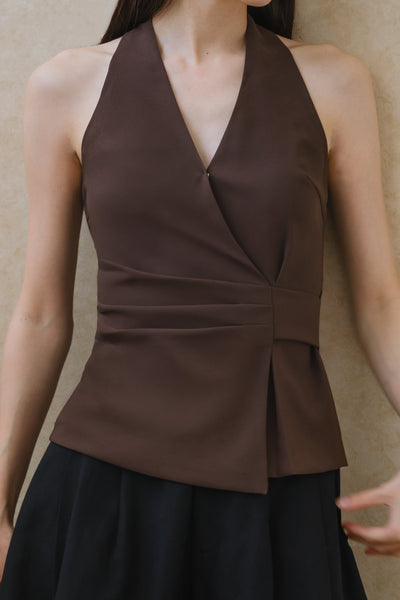 Serenade Padded Vest Top (Brown)